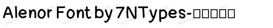 Alenor Font by 7NTypes字体转换